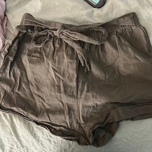 shein olive green shorts